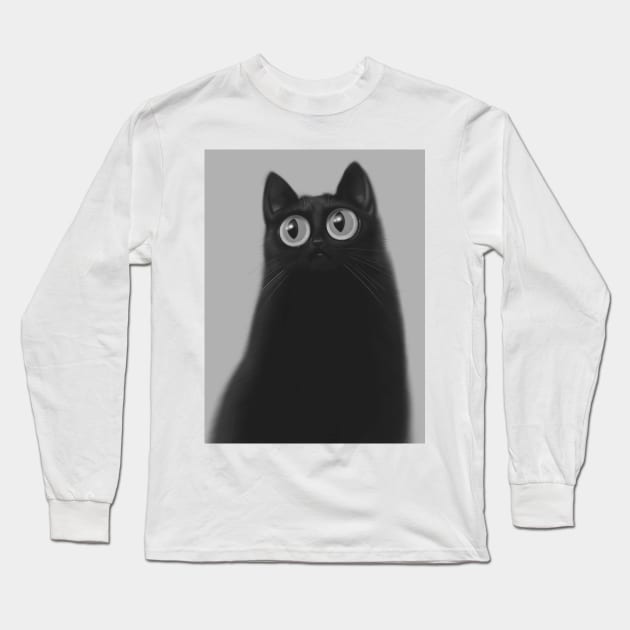 Cat Long Sleeve T-Shirt by Art of Nehaal Gonsalves